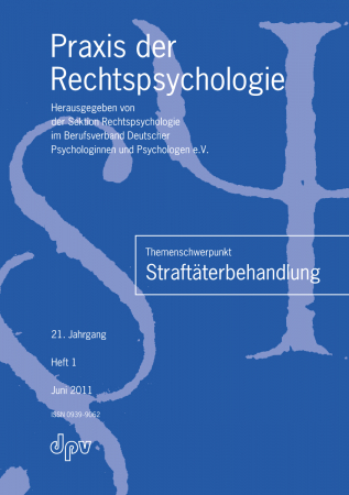 Praxis der Rechtspsychologie 1/2011