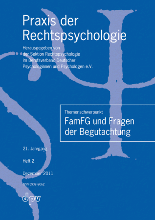 Praxis der Rechtspsychologie 2/2011