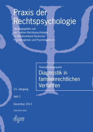 Praxis der Rechtspsychologie 2/2013
